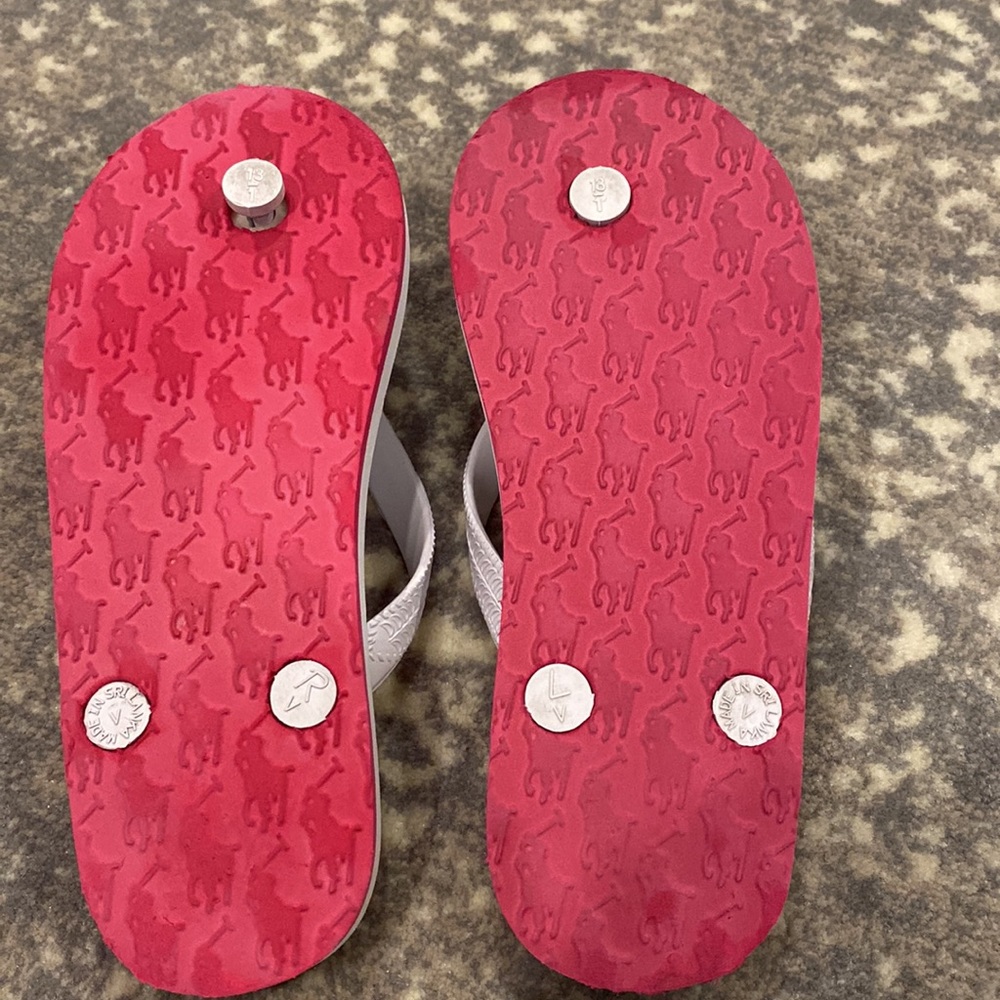 POLO KIDS FLIP FLOPS SIZE 11 LITTLE GIRLS - Picture 4 of 9